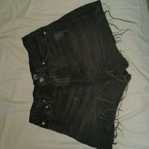 Girlfriend High Rise Urban Outfitters black jean shorts